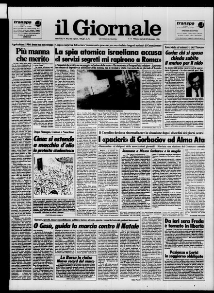 Il giornale : quotidiano del mattino